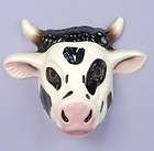 Adult Cow Mask Plastic Farm Animal Costume Accessory