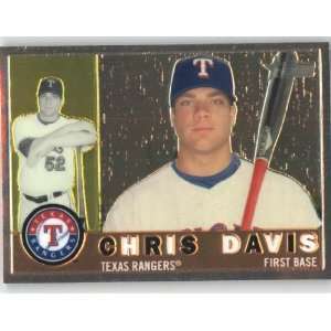 2009 Topps Heritage Chrome Refractors #C73 Chris Davis   Texas Rangers 