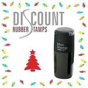  Self Inking Christmas Rubber Stamp   TREE (55133 R 
