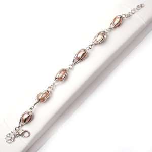   pearl white gold plated frame tennis bracelet 8 Fashion DIY Jewelry