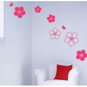   Flower Decor Mural Art Sticker Wall Paper WDC 513