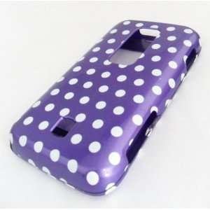 com HuaWei M860 Ascend Purple Polka Dots Design Hard Case Cover Skin 
