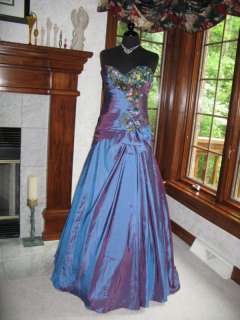 Precious Formals P55008 Blue Red Evening Gown Dress 0  