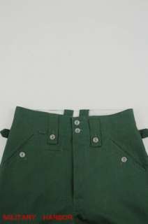 WWII German M43 summer HBT reed green field trousers keilhosen W42 