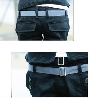 Men Korean Style Slim Fit Pocket Design Straight Casual Pants 3 Colors 