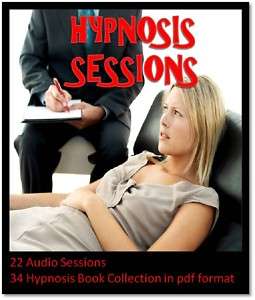 Hypnosis Audio Sessions + 34 book Library on DVD  