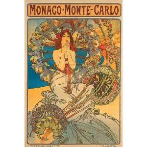  Alphonse Mucha   Monaco Monte   Carlo Giclee: Home 