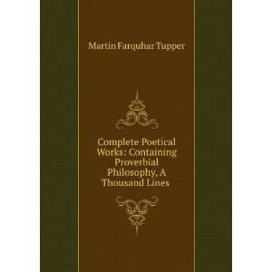   Philosophy, A Thousand Lines . Martin Farquhar Tupper Books