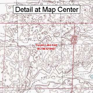 USGS Topographic Quadrangle Map   Turpin Lake East, Nebraska (Folded 
