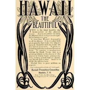  Committee Honolulu Mark Twain   Original Print Ad
