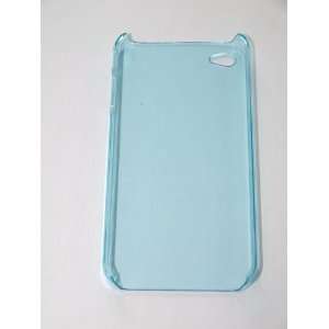  Hard shell plastic case for iPhone 4 (Clear Blue 