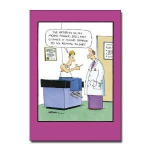  Mouse Finger   Risque Cartoon Fathers Day Greeting Card 