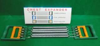   Chest Expander Home Exercise Equipment Includes Grip Strengthener