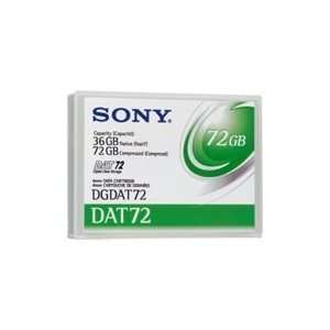  Sony Elect 1/8 Dat 72 Cartridge, 170M, 36Gb Native/72Gb 