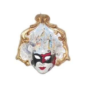   Paper Mache Watercolor Venetian Decorative Wall Mask: Home & Kitchen