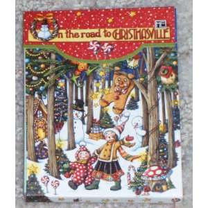   ROAD TO CHRISTMASVILLE Purse Size Notepad with Magnetic Closure