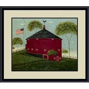  Round Barn by Warren Kimble   Framed Artwork: Home 
