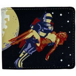  Outer Space Moonman Rocket Mens Wallet