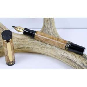  Maple Burl Ligero Fountain Pen With a Gold Finish Office 