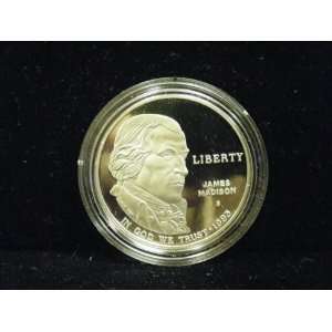   1993 S James Madison Silver Proof Dollar Montpelier 