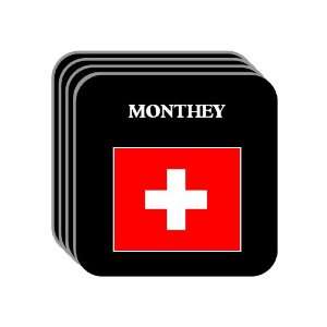  Switzerland   MONTHEY Set of 4 Mini Mousepad Coasters 