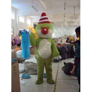  Red Nose Monster Mascot Costume Fancy Dress Suit EPE: Toys 