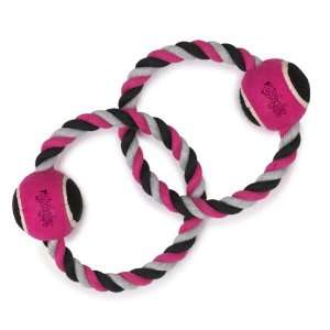  Grriggles Twin Rope Dog Toys   Pink: Pet Supplies