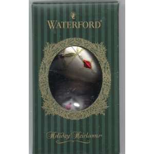Waterford Holiday Heirlooms Christmas Ornaments: 2 Elegant Egg Shaped 