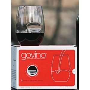  Govino Plastic Wine Glass Flexible Recyclable Shatterproof 