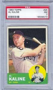 1963 Topps Al Kaline #25 PSA 7  