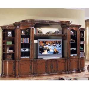   Entertainment Center Traditional Style in Cherry Finish: Home