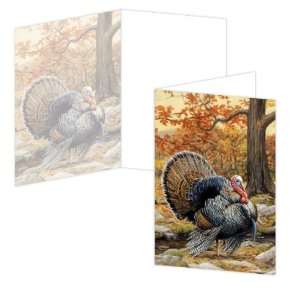 ECOeverywhere Fall Turkey Boxed Card Set, 12 Cards and Envelopes, 4 x 