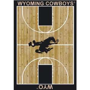  Wyoming Cowboys NCAA Homecourt Area Rug by Milliken 54 