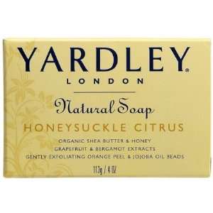 Yardley London Honeysuckle Citrus Natural Soap, 4 oz (Quantity of 5)