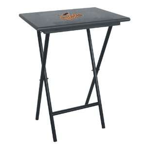  Baltimore Orioles MLB TV Tray Set with Rack: Sports 