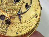 INCREDIBLE GOLD ROBERT ROSKELL LIVERPOOL POCKET WATCH MOVEMENT 