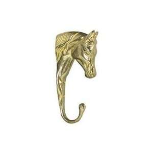  3 PACK HORSE HEAD HANGER, Color: BRASS; Size: 6 INCH (Catalog 