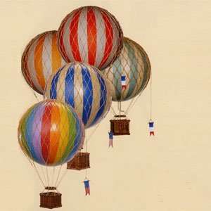  Authentic Models Travels Light Hot Air Balloons in Red 