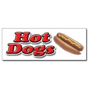  24 HOT DOG 1 DECAL sticker hot dogs cart 