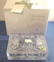 Waterford Crystal Wedding Heirloom Memento Box NIB  