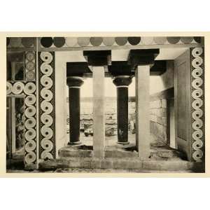  1937 Hall Queen Room Minoan Palace Minos Knossos Crete 