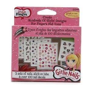   Nails, 2 Sets of Nails, Stick on Tabs, & Over 100 Nail Decals Beauty