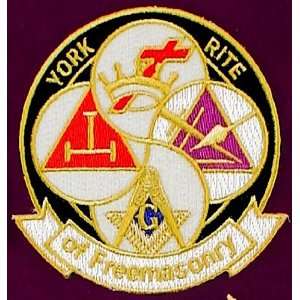   : Masonic Freemason York Rite Knights Templar Patch: Everything Else