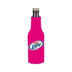  Miller Lite Hot Pink Beer Bottle Suit Koozie Cooler: Patio 