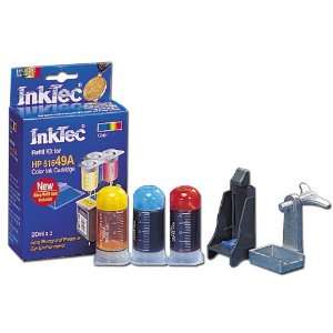  Color Ink Refill Kit for Hewlett Packard 51649A (HP 49) Inkjet 