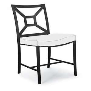Milano Dining Outdoor Side Chair   Black   Frontgate, Patio Furniture