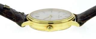 Authentic Ladies Maurice Lacroix Oro 18K Gold Quartz Date 27mm Watch 