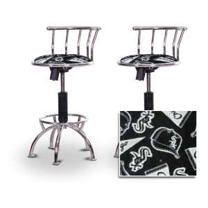   MLB Chrome Adjustable Specialty / Custom Barstools Set: Home & Kitchen