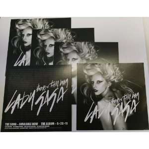  Lady Gaga   Born This Way 5 Rare Promo Flyers 6x6 