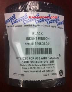 DATACARD 150i BLACK INDENT RIBBON 10 Pack 596805 301  